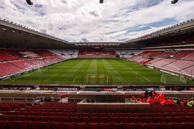 30 Ağustos 2025 'te İngiltere' nin Sunderland-Brentford Stadyumu 'nda oynanan Premier Lig karşılaşmasında Işık Stadyumu' nun genel görüntüsü.