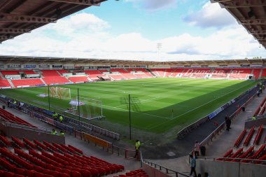 Eco-Power Stadyumu 'nun Gök İddia Ligi 1 maçı öncesinde Doncaster Rovers' a karşı Eco-Power Stadyumu, Doncaster, İngiltere, 30 Ağustos 2025
