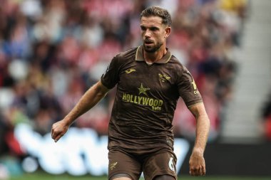 Brentford 'dan Jordan Henderson Premier League maçı sırasında Sunderland Brentford' a karşı Stadium Of Light, Sunderland, İngiltere, 30 Ağustos 2025