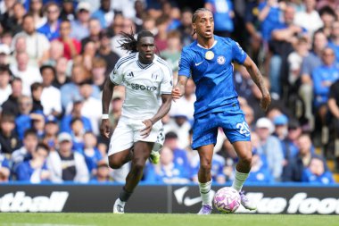 Chelsea 'den Joao Pedro Premier Lig karşılaşmasında topu aldı Chelsea Fulham' a karşı Stamford Bridge, Londra, 30 Ağustos 2025