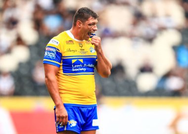 Ryan Hall of Leeds Rhinos, Betfred Süper Lig 24. Maçı sırasında Hull FC, Leeds Gergedan 'a karşı MKM Stadyumu, Hull, Birleşik Krallık, 30 Ağustos 2025