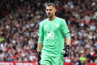 Burnly 'den Martin Dbravka Premier Lig karşılaşmasında Manchester United ile Burnley arasında Old Trafford, Manchester, İngiltere' de 30 Ağustos 2025