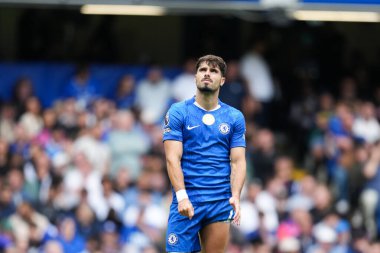 Chelsea 'den Pedro Neto 30 Ağustos 2025' te Stamford Bridge, Londra 'da oynanan Premier Lig karşılaşmasında Chelsea' ye karşı Fulham 'a bakıyor.