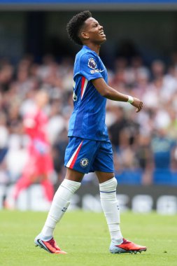 Chelsea Premier Lig karşılaşmasında Estevao, 30 Ağustos 2025 'te Stamford Bridge, Londra' da Fulham 'a karşı.