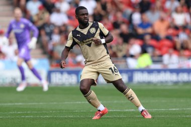 Rotherham United takımından Dru Yearwood, 30 Ağustos 2025 'te İngiltere' nin Doncaster şehrindeki Eco-Power Stadyumu 'nda oynanan Gök İddia Ligi 1 karşılaşmasında Doncaster Rovers' a karşı.