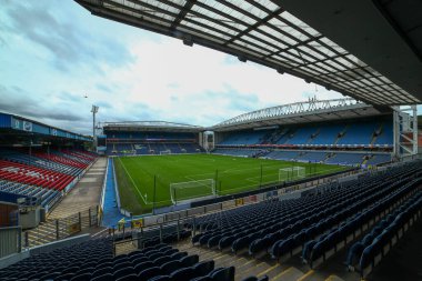 Ewood Park 'ın, 30 Ağustos 2025' te Ewood Park, Blackburn, İngiltere 'de oynanan Blackburn Rovers-Norwich City maçı öncesinde genel bir görüntüsü.