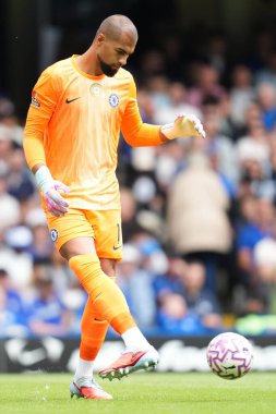 Chelsea Premier Ligi karşılaşmasında Chelsea 'ye karşı Stamford Bridge, Londra' da oynanan maçta Chelsea 'den Robert Snchez, 30 Ağustos 2025