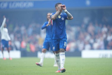 Chelsea 'den Enzo Fernnndez Premier League maçından sonra Chelsea Fulham' a karşı Stamford Bridge, Londra, 30 Ağustos 2025