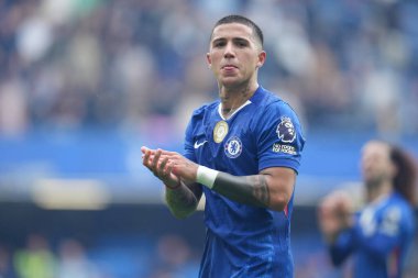 Chelsea 'den Enzo Fernnndez Premier League maçından sonra Chelsea Fulham' a karşı Stamford Bridge, Londra, 30 Ağustos 2025