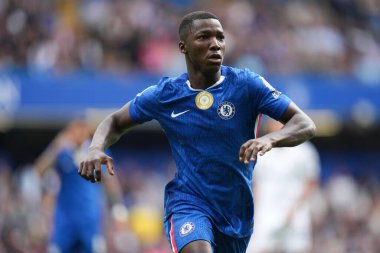 Chelsea 'den Moiss Caicedo Premier Lig karşılaşmasında Chelsea Fulham' a karşı Stamford Bridge, Londra, İngiltere, 30 Ağustos 2025