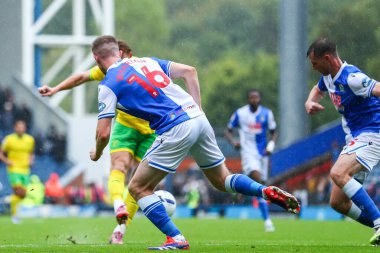 Norwich City 'den Josh Sargent 30 Ağustos 2025' te Ewood Park, Blackburn, İngiltere 'de oynanan Blackburn Rovers-Norwich City maçında 2-0 berabere kaldı.