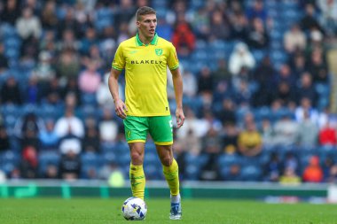 Norwich City 'den Jakov Medi Gökyüzü İddia Şampiyonası' nda Blackburn Rovers Norwich City 'ye karşı, Ewood Park, Blackburn, Birleşik Krallık, 30 Ağustos 2025