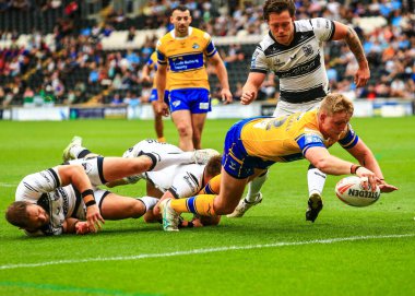 Leeds Rhinos takımından James McDonnell, 30 Ağustos 2025 'te MKM Stadyumu' nda oynanan 24. Betfred Süper Lig karşılaşmasında Leeds Rhinos 'a karşı oynuyor.