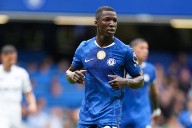 Chelsea 'den Moiss Caicedo Premier Lig karşılaşmasında Chelsea Fulham' a karşı Stamford Bridge, Londra, İngiltere, 30 Ağustos 2025