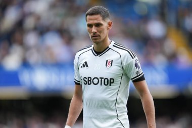 Premier Lig karşılaşmasında Fulham 'dan Saa Luki Chelsea' ye karşı Stamford Bridge, Londra, 30 Ağustos 2025