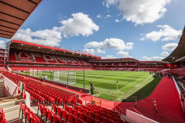 Premier Lig karşılaşması öncesinde Nottingham Forest, West Ham United 'a karşı City Ground, Nottingham, İngiltere' de 31 Ağustos 2025