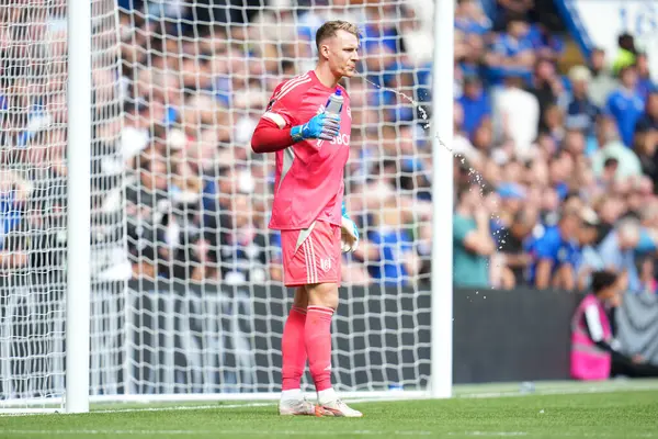 Fulham 'dan Bernd Leno Premier Lig karşılaşmasında Chelsea Fulham' a karşı Stamford Bridge, Londra, 30 Ağustos 2025
