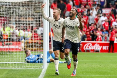 West Ham United takımından Callum Wilson, İngiltere 'nin Nottingham şehrinde oynanan Premier League maçı Nottingham Forest-West Ham United maçında 0-3' lük galibiyetini kutluyor.