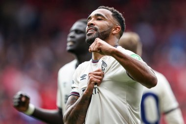 West Ham United takımından Callum Wilson, İngiltere 'nin Nottingham şehrinde oynanan Premier League maçı Nottingham Forest-West Ham United maçında 0-3' lük galibiyetini kutluyor.