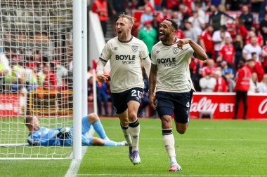 West Ham United takımından Callum Wilson, İngiltere 'nin Nottingham şehrinde oynanan Premier League maçı Nottingham Forest-West Ham United maçında 0-3' lük galibiyetini kutluyor.