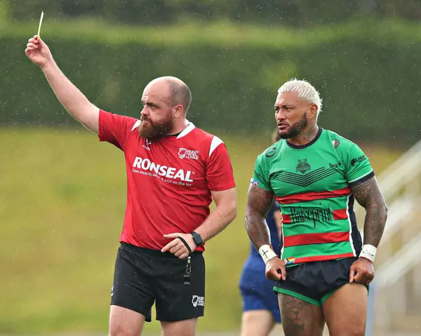 Keighley Cougars 'dan Jordan Schofield, 31 Ağustos 2025' te Stadiwm CSM, Colwyn Bay, Birleşik Krallık 'ta North Wales Crusaders - Keighley Cougars maçında günah kutusuna gönderildi.
