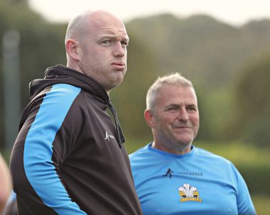 Carl Forster, Betfred Ligi 1 maçında North Wales Crusaders ile Keighley Cougars 'ın Stadiwm CSM, Colwyn Bay, İngiltere, 31 Ağustos 2025 maçında North Wales Crusaders baş antrenörü.