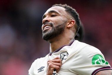 West Ham United takımından Callum Wilson, İngiltere 'nin Nottingham şehrinde oynanan Premier League maçı Nottingham Forest-West Ham United maçında 0-3' lük galibiyetini kutluyor.