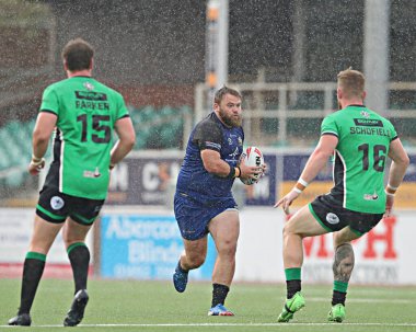 Kuzey Galler Haçlıları 1. Betfred Ligi maçında North Wales Haçlılarına karşı Stadiwm CSM, Colwyn Bay, Birleşik Krallık, 31 Ağustos 2025