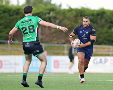 Kuzey Galler Haçlıları 'ndan Chris Barratt Betfred Ligi 1 maçında North Wales Haçlılarına karşı Stadiwm CSM, Colwyn Bay, Birleşik Krallık' ta Keighley Cougars maçında 31 Ağustos 2025