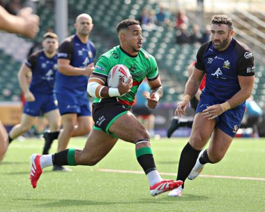 Keighley Cougars takımından Izaac Farrell, 1. Betfred Ligi maçında North Wales Crusaders, Keighley Cougars 'a karşı, Stadiwm CSM, Colwyn Bay, Birleşik Krallık, 31 Ağustos 2025