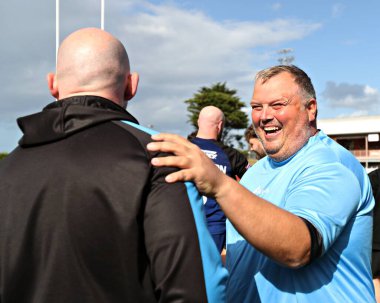 Bir Kuzey Galler Haçlı Seferleri koçu Betfred Ligi 1 maçında North Wales Crusaders, Stadiwm CSM 'de Keighley Cougars' a karşı, Colwyn Bay, İngiltere, 31 Ağustos 2025