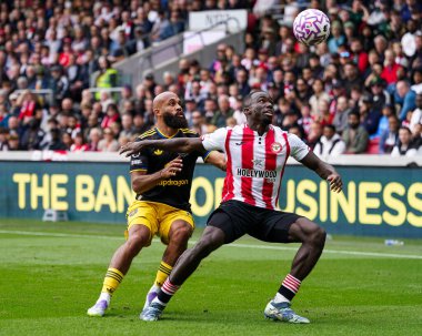 Premier Lig maçı sırasında Brentford Manchester United 'a karşı Gtech Community Stadyumu, Londra, 27 Eylül 2025 