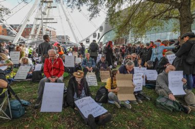 Protestocular ellerinde 