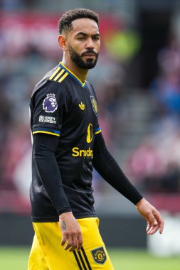 Manchester United takımından Matheus Cunha Premier League maçında Brentford Manchester United 'a karşı Gtech Community Stadyumu, Londra, Birleşik Krallık, 27 Eylül 2025 