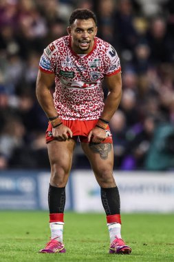Umyla Hanley of Leigh Leopards during the Betfred Super League play-off Eliminator 1 match Leigh Leopards vs Wakefield Trinity at Progress With Unity Stadium, Leigh, United Kingdom, 26th September 2025 