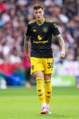 Manchester United 'dan Benjamin Sesko Premier League karşılaşmasında Brentford Manchester United' a karşı Gtech Community Stadyumu, Londra, 27 Eylül 2025 