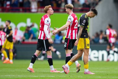 Brentford 'dan Benjamin Sesko Premier League maçında skor 3-1 yaptıktan sonra Brentford Manchester United' a karşı The Gtech Community Stadyumu, Londra, Birleşik Krallık, 27 Eylül 2025 