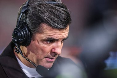 Brian Carney, Sky Sports Rugby League presenter during the Betfred Super League play-off Eliminator 1 match Leigh Leopards vs Wakefield Trinity at Progress With Unity Stadium, Leigh, United Kingdom, 26th September 2025