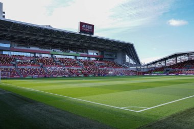 Premier League karşılaşması öncesinde Gtech Community Stadyumu 'nun genel görünümü Brentford Manchester United' a karşı Gtech Community Stadyumu, Londra, 27 Eylül 2025 