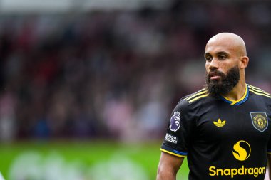 Manchester United 'dan Bryan Mbeumo Premier League maçı sırasında Brentford Manchester United' a karşı Gtech Community Stadyumu, Londra, Birleşik Krallık, 27 Eylül 2025 