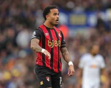 Bournemouth 'dan Justin Kluivert Premier League maçı sırasında Leeds United ile Bournemouth arasında 27 Eylül 2025' te Elland Road, Leeds, İngiltere 'de oynanan