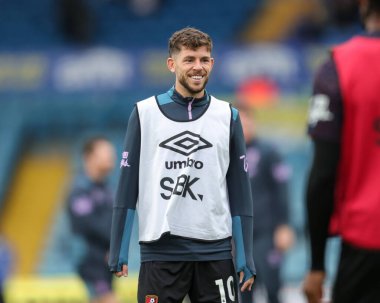 Ryan Christie of Bournemouth in the pregame warmup session during the Premier League match Leeds United vs Bournemouth at Elland Road, Leeds, United Kingdom, 27th September 2025