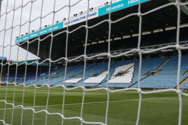 Elland Road 'un, 27 Eylül 2025' te İngiltere 'nin Leeds Road kentinde oynanan Premier League maçı öncesinde Leeds United ve Bournemouth maçına genel bir bakış.