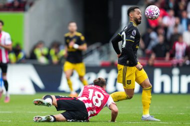 Manchester United takımından Matheus Cunha Premier League maçında Brentford Manchester United 'a karşı Gtech Community Stadyumu, Londra, Birleşik Krallık, 27 Eylül 2025 