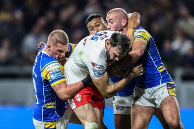 St. Helens takımından Alex Walmsley, 27 Eylül 2025 'te Headingley Stadyumu, Leeds, İngiltere' de oynanan Betfred Süper Lig eleme maçı 1.