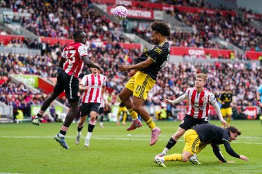 Premier Lig maçı sırasında Brentford Manchester United 'a karşı Gtech Community Stadyumu, Londra, 27 Eylül 2025 