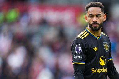 Manchester United 'dan Matheus Cunha Premier League maçında Brentford Manchester United' a karşı Gtech Community Stadyumu, Londra, 27 Eylül 2025 