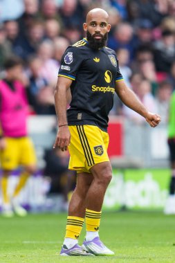 Manchester United 'dan Bryan Mbeumo Premier League maçı sırasında Brentford Manchester United' a karşı Gtech Community Stadyumu, Londra, Birleşik Krallık, 27 Eylül 2025 