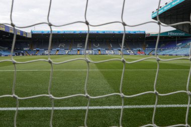 Elland Road 'un, 27 Eylül 2025' te İngiltere 'nin Leeds Road kentinde oynanan Premier League maçı öncesinde Leeds United ve Bournemouth maçına genel bir bakış.
