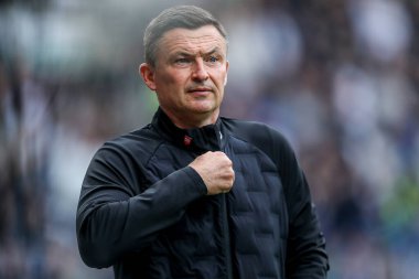 Preston North End 'in Paul Heckingbottom teknik direktörü Gökyüzü İddia Şampiyonası sırasında Preston North End Bristol City' ye karşı Deepdale, Preston, Birleşik Krallık, 27 Eylül 2025 